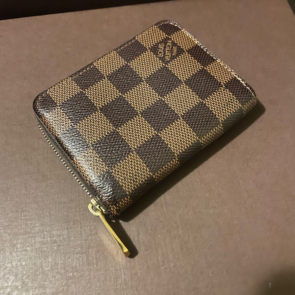 Louis Vuitton Damier Ebene Zippy Compact Card Case